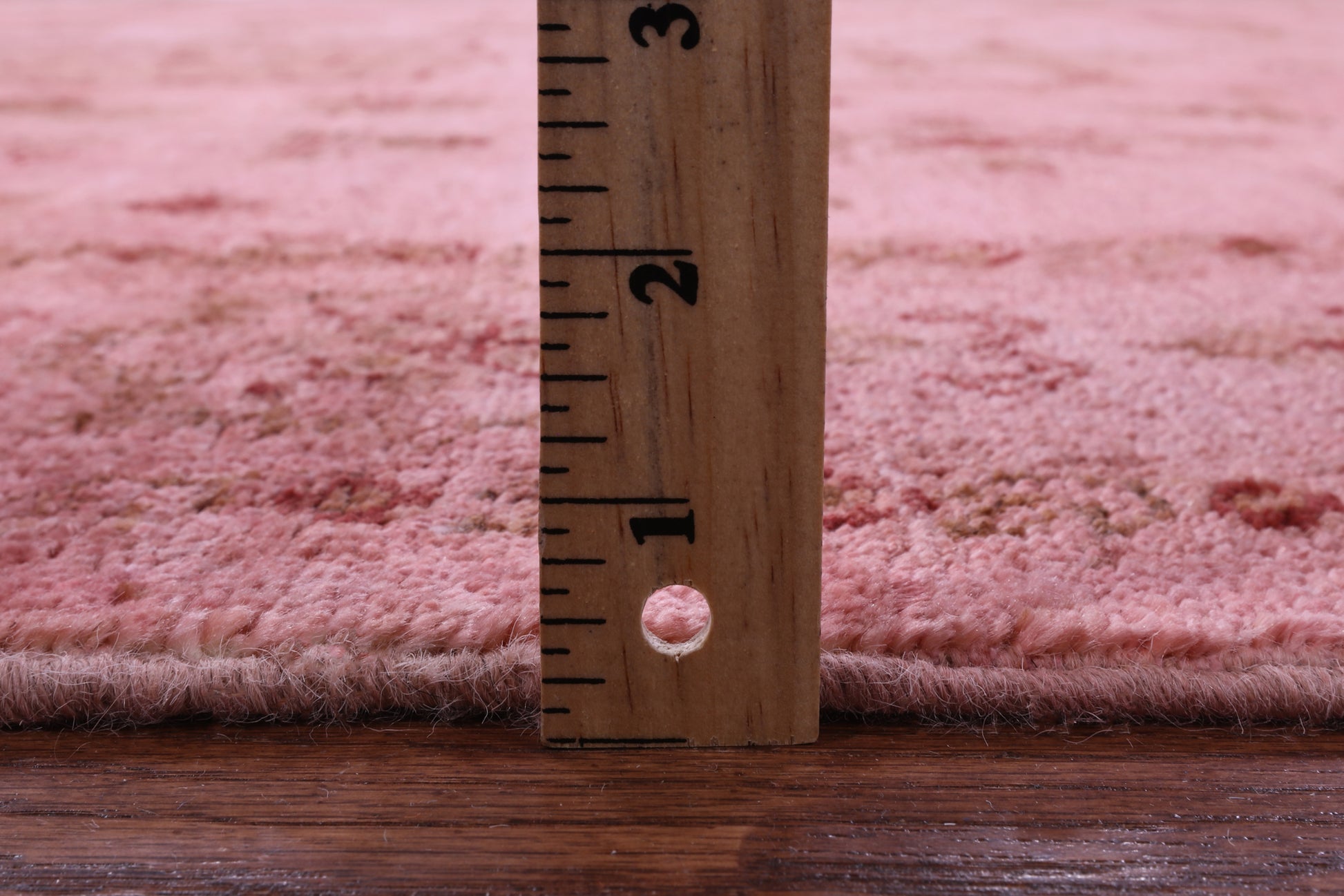 Pink Full Pile Overdyed Hand Knotted Wool Rug - 5' 10" X 9' 6" - Golden Nile
