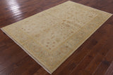 6 X 9 Hand Knotted Oriental Oushak Area Rug - Golden Nile