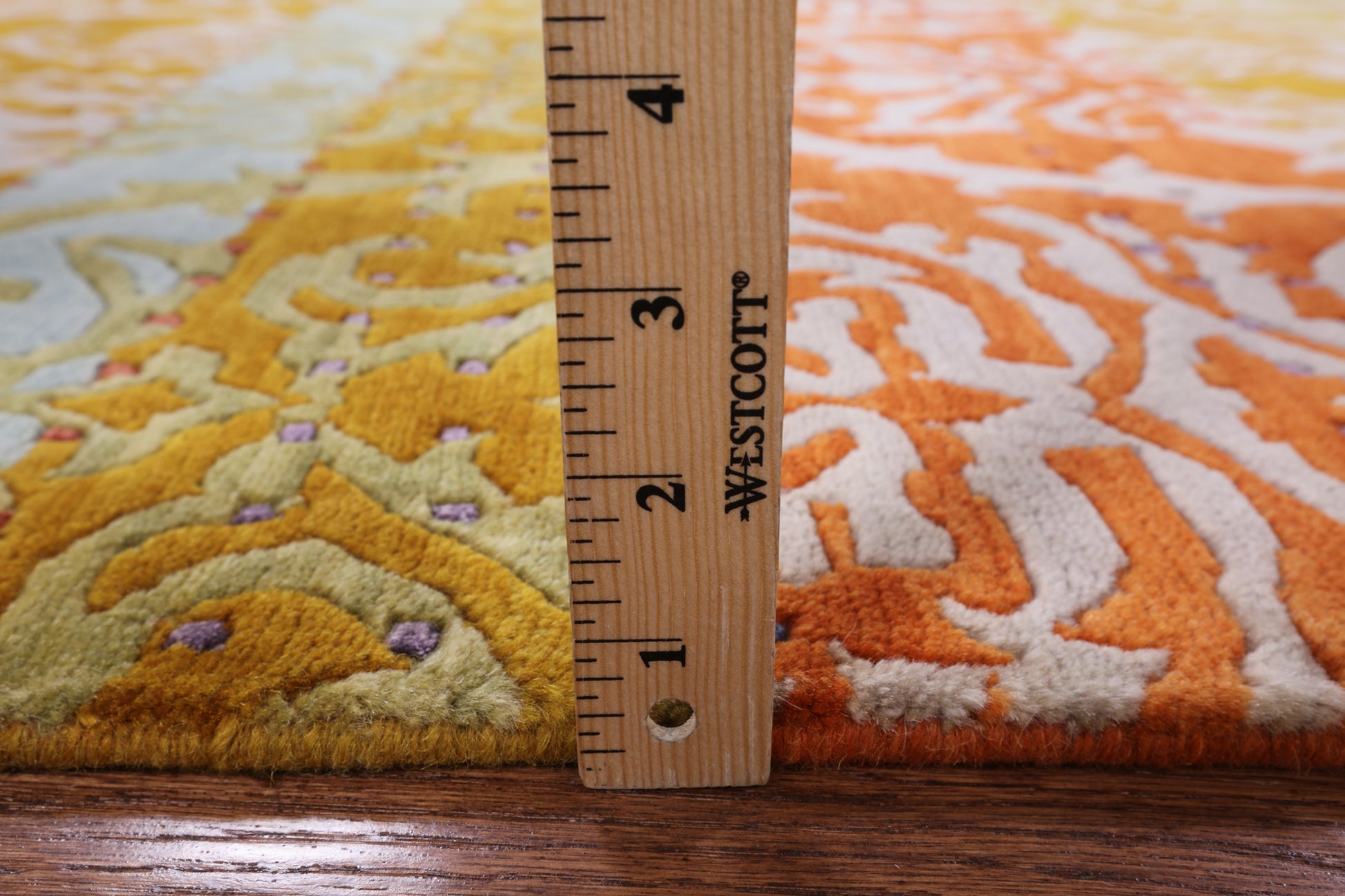 Modern Handmade Wool Area Rug - 5' 9" X 8' 0" - Golden Nile