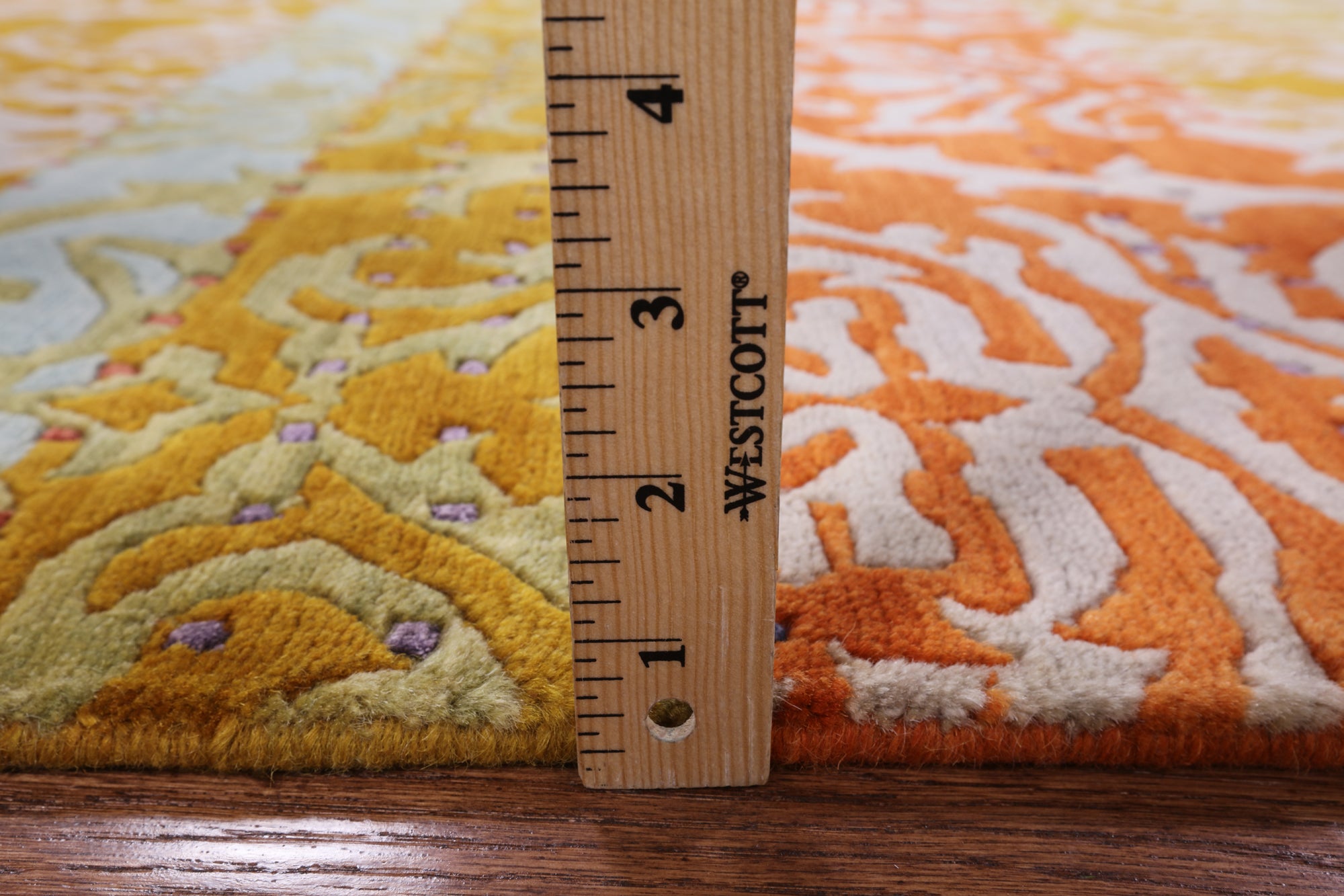 Modern Handmade Wool Area Rug - 5' 9" X 8' 0" - Golden Nile