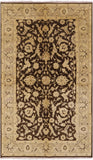 Brown Persian Hand Knotted Wool Area Rug - 5' 6" X 9' 5" - Golden Nile