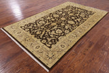 Brown Persian Hand Knotted Wool Area Rug - 5' 6" X 9' 5" - Golden Nile