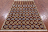Modern Hand Knotted Wool Rug - 5' 2" X 8' 1" - Golden Nile