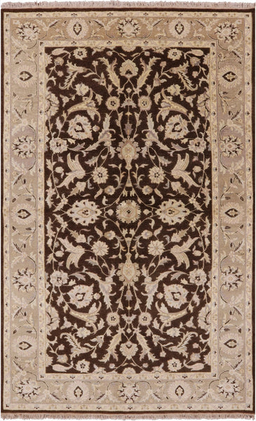 Oushak Hand Knotted Area Rug - 5' 6" X 8' 9" - Golden Nile