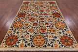 William Morris Hand Knotted Wool Area Rug - 6' 2" X 8' 10" - Golden Nile