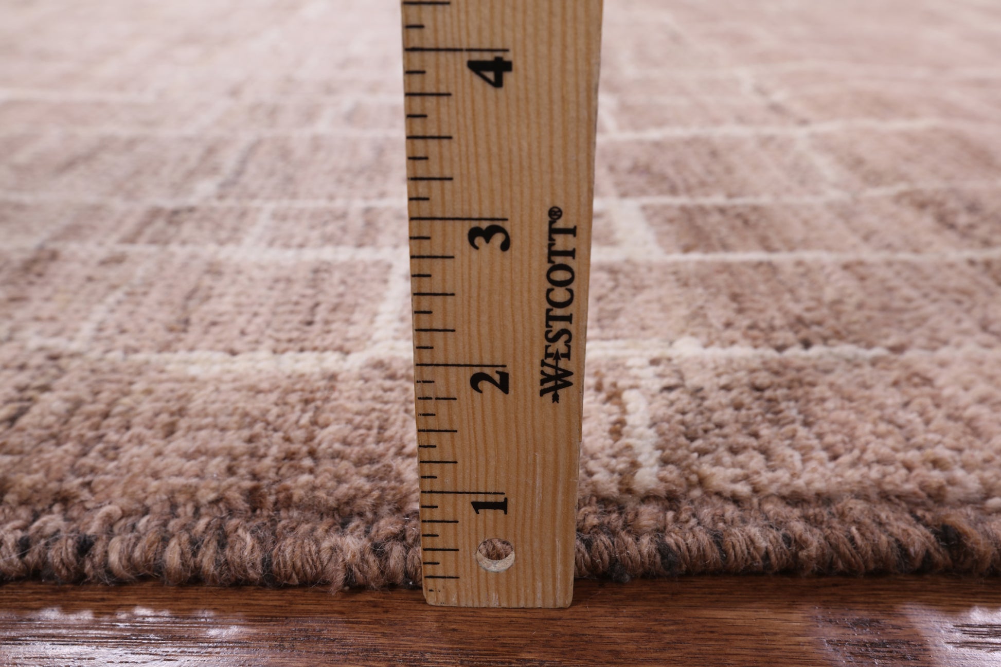 Brown Tribal Moroccan Hand Knotted Rug - 6' 3" X 8' 10" - Golden Nile