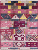Navajo Design Moroccan Hand Knotted Wool Rug - 9' 0" X 11' 7" - Golden Nile