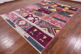 Navajo Design Moroccan Hand Knotted Wool Rug - 9' 0" X 11' 7" - Golden Nile