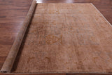 Full Pile Overdyed Hand Knotted Rug - 9' 0" X 11' 8" - Golden Nile