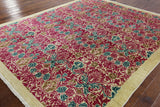 William Morris Hand Knotted Wool Area Rug - 8' 3" X 9' 10" - Golden Nile