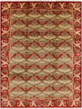 William Morris Handmade Wool Area Rug - 9' 1" X 11' 10" - Golden Nile