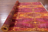 Ikat Handmade Wool Area Rug - 8' 10" X 12' 3" - Golden Nile