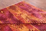 Ikat Handmade Wool Area Rug - 8' 10" X 12' 3" - Golden Nile