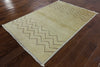 Modern Gabbeh 4 X 6 Hand Knotted Rug - Golden Nile