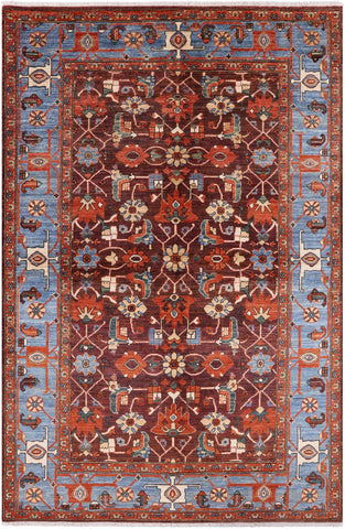Fine Serapi Hand Knotted Rug - 6' 1