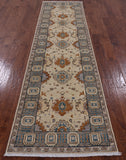 Ivory Fine Serapi Hand Knotted Runner Rug - 2' 9" X 10' 0" - Golden Nile