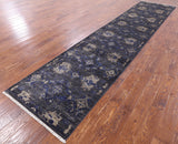 William Morris Hand Knotted Rug - 3' 1" X 13' 10" - Golden Nile