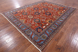 Red Fine Serapi Area Rug - 9' 2" X 11' 5" - Golden Nile