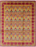 William Morris Handmade Wool Area Rug - 8' 10" X 11' 8" - Golden Nile