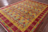 William Morris Handmade Wool Area Rug - 8' 10" X 11' 8" - Golden Nile