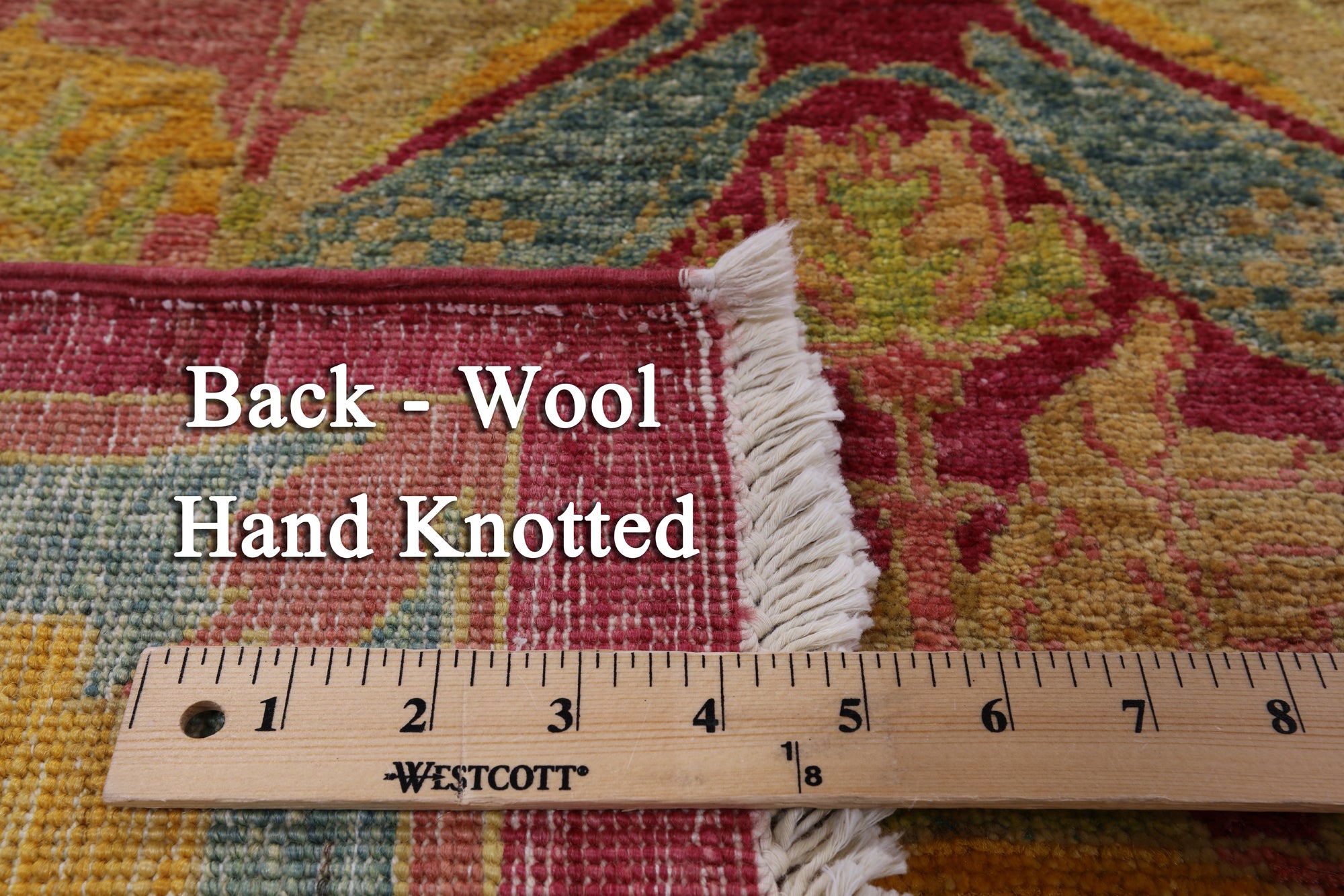 William Morris Handmade Wool Area Rug - 8' 10" X 11' 8" - Golden Nile