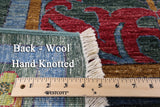 William Morris Design Wool Area Rug 8 X 10 - Golden Nile