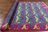 8 X 10 Art Deco Collection Oriental Wool Area Rug - Golden Nile