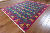 8 X 10 Art Deco Collection Oriental Wool Area Rug - Golden Nile