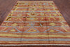 Tribal Moroccan Handmade Wool Area Rug - 8' 2" X 9' 5" - Golden Nile