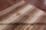 Moroccan Southwest Navajo Design Hand Knotted Area Rug - 7' 6" X 9' 1" - Golden Nile