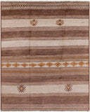 Moroccan Southwest Navajo Design Hand Knotted Area Rug - 7' 6" X 9' 1" - Golden Nile