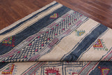 Moroccan Southwest Navajo Design Hand Knotted Wool Area Rug - 8' 2" X 10' 6" - Golden Nile