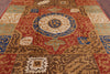 Tribal Persian Gabbeh Hand Knotted Wool Area Rug - 8' 1" X 9' 7" - Golden Nile