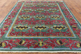 Modern William Morris Design Oriental Wool Rug 8 X 10 - Golden Nile