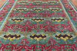 Modern William Morris Design Oriental Wool Rug 8 X 10 - Golden Nile