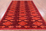 7 X 10 Modern Hand Knotted Ikat Oriental Wool Area Rug - Golden Nile