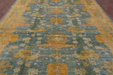Peshawar Hand Knotted Wool Rug - 9' X 12' 3" - Golden Nile