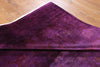 6 X 9 Oriental Overdyed Purple Peshawar Wool Rug - Golden Nile