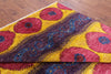 Square Ikat Handmade Wool Area Rug - 8' 10" X 9' 0" - Golden Nile