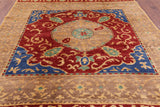 Kaitag Hand Knotted Wool Area Rug - 8' 3" X 9' 9" - Golden Nile