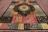 Persian Gabbeh Tribal Handmade Wool Area Rug - 9' 0" X 11' 6" - Golden Nile