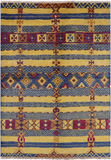 Tribal Moroccan Hand Knotted Wool Area Rug - 6' 5" X 8' 10" - Golden Nile