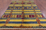 Tribal Moroccan Hand Knotted Wool Area Rug - 6' 5" X 8' 10" - Golden Nile