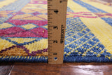 Tribal Moroccan Hand Knotted Wool Area Rug - 6' 5" X 8' 10" - Golden Nile