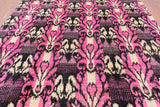 Ikat Hand Knotted Wool Area Rug - 8' 0" X 10' 1" - Golden Nile