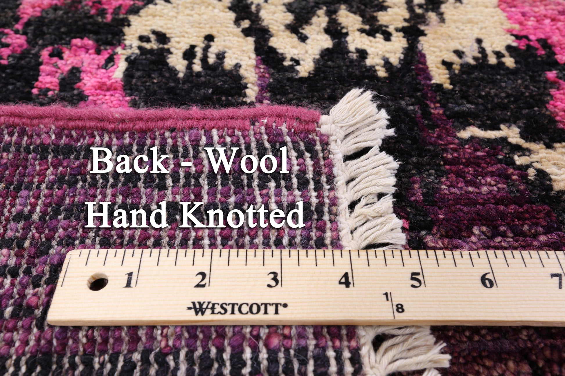 Ikat Hand Knotted Wool Area Rug - 8' 0" X 10' 1" - Golden Nile