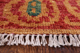 Ikat Handmade Wool Area Rug - 6' 5" X 8' 10" - Golden Nile