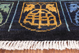 Ikat Handmade Wool Area Rug - 6' 4" X 9' 2" - Golden Nile