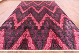 Ikat Hand Knotted Wool Rug - 9' 10" X 14' 1" - Golden Nile