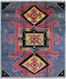 Ikat Hand Knotted Wool Area Rug - 8' 7" X 10' 0" - Golden Nile